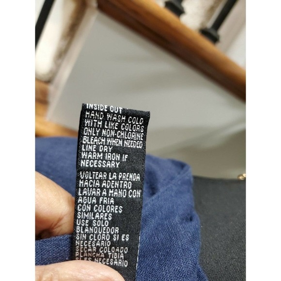 M.H.M Women Solid Blue Linen & Rayon Top Shirt & Maxi Dress 2 Piece Suit Size 10 - Picture 12 of 12